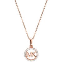 MICHAEL KORS Kette mit Anhänger MKC1108AN791 Halskette mit Pavé-Logoanhänger Damen Zirkonia Rosé