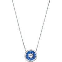 MICHAEL KORS Kette mit Anhänger PREMIUM, MKC1634CE040, mit Zirkonia (synth) blau|silberfarben