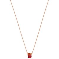 MICHAEL KORS Kette mit Anhänger PREMIUM, MIXED STONE, MKC1685NO791, MKC1660CZ040, mit Zirkonia (synth) goldfarben|rot