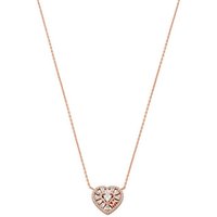 MICHAEL KORS Kette mit Anhänger PREMIUM, TAPERED BAGUETTE HEART, MKC1689CZ791, MKC1689CZ040, mit Zirkonia (synth) goldfarben
