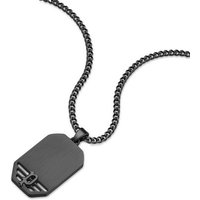 Police Kette mit Anhänger Motive schwarz