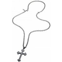 Police Edelstahlkette Police Herrenhalsband PJ26552BLK02 45 cm grau