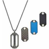 Police Edelstahlkette Police Herrenhalsband PEJGN2009202 70 cm grau