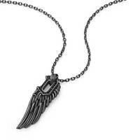 Police Kette mit Anhänger P-Wing schwarz