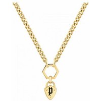 Police Edelstahlkette Amen Police Damenhalskette PEJLN2009941 50 cm goldfarben