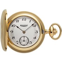 Regent Taschenuhr P-772 Savonette, (mit passender Uhrkette), inkl. Kette goldfarben