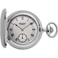 Regent Taschenuhr P-772 Savonette, (mit passender Uhrkette), inkl. Kette silberfarben