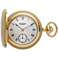 Regent Taschenuhr P-772 Savonette, (mit passender Uhrkette), inkl. Kette goldfarben