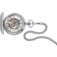 Regent Taschenuhr P769, (Set, 2-tlg., mit Kette), Herrenuhr, Handaufzug, Acrylglas silberfarben