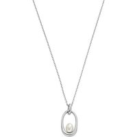 Skagen Edelstahlkette Skagen Damen-Kette Edelstahl Kunstperle silberfarben