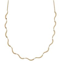 Skagen Edelstahlkette Skagen Damen-Kette Edelstahl Perlmutt goldfarben