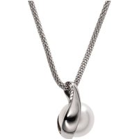 Skagen Edelstahlkette Skagen Damen-Kette Edelstahl Kunstperle silberfarben