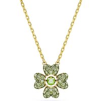 Swarovski Collier Swarovski Damen-Kette Metall Swarovski-Kristall goldfarben