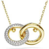 Swarovski Collier Swarovski Damen-Kette Metall Swarovski-Kristall goldfarben