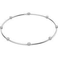 Swarovski Collier Swarovski Damen-Kette Metall Swarovski-Kristall silberfarben