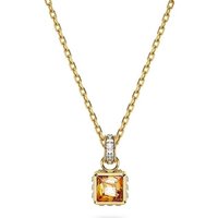 Swarovski Collier Swarovski Damen-Kette Metall 20 Swarovski-Kristall goldfarben