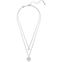 Swarovski Collier Swarovski Damen-Kette Metall Swarovski-Kristall silberfarben