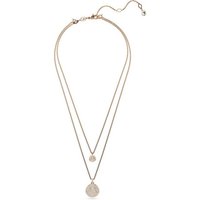 Swarovski Collier Swarovski Damen-Kette Metall Swarovski-Kristall goldfarben
