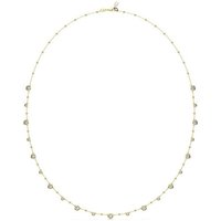 Swarovski Collier Swarovski Damen-Kette Metall Swarovski-Kristall goldfarben