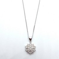 Swarovski Kette und Anhänger Set ST-YHP526 Halskette mit Anhänger Swarovski Kristalle Sterling-Silber 45 cm