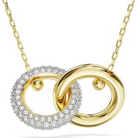 Swarovski Kette mit Anhänger Swarovski-Halskette DEXTERA:PEND INTERLINKED GOS 5668820 gelb 38-45 cm gelb