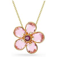 Swarovski Kette und Anhänger Set Swarovski Florere Anhänger 5657875 Blume, Klein, Rosa, Goldlegierungss