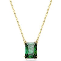 Swarovski Kette und Anhänger Set Swarovski Halskette 5677141 Matrix Anhänger, Rechteckschliff, Grün, Go