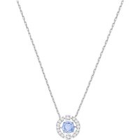 Swarovski Kette und Anhänger Set Swarovski Sparkling Dance Halskette 5279425/5604195 Rundschliff, Blau