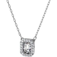 Swarovski Kette mit Anhänger 5599177 Halskette Damen Millenia Zirkonia mit Square-Schliff Weiss Sil