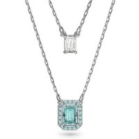 Swarovski Kette mit Anhänger Millenia grün|silberfarben