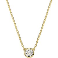 Swarovski Kette mit Anhänger Imber, Rundschliff, 5684511, mit Swarovski® Kristall gelb|goldfarben