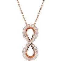 Swarovski Kette mit Anhänger Hyperbola, Unendlichkeit, 5677623, mit Swarovski® Kristall goldfarben