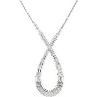 Swarovski Kette mit Anhänger Hyperbola, Verschiedene Schliffe, Unendlichkeit, 5679438, mit Swarovski® Kristall silberfarben