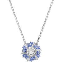 Swarovski Kette mit Anhänger Idyllia, Blume, 5680013, mit Swarovski® Kristall blau