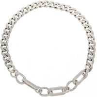 Swarovski Kette mit Anhänger silberfarben