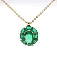 Swarovski Kette mit Anhänger goldfarben