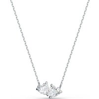Swarovski Kette mit Anhänger Attract Soul, weiss, rhodiniert, 5517117, mit Swarovski® Kristall silberfarben