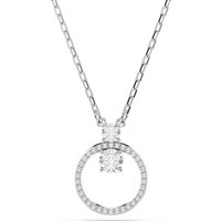 Swarovski Kristallanhänger Swarovski Constella Anhänger 5692261 Rundschliff, Weiß, Rhodiniert (1-tlg) silberfarben