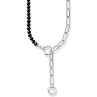 THOMAS SABO Silberkette Thomas Sabo Damen-Kette Silber Onyx schwarz