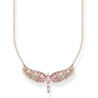 THOMAS SABO Collier Phönix-Flügel mit Rosa Steinen goldfarben|rosa