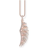 THOMAS SABO Kettenanhänger Thomas Sabo Damen-Anhänger 925er Silber Glasstein rosa