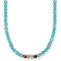 THOMAS SABO Silberkette Thomas Sabo Unisex-Kette 925er Silber Farbstein blau
