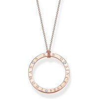 THOMAS SABO Silberkette Thomas Sabo Damen-Kette 925er Silber Zirkonia goldfarben