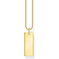 THOMAS SABO Kette mit Anhänger KE2141-413-39 Halskette mit Anhänger Damen Gravur Tag Silber Gold