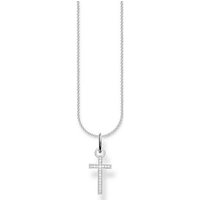 THOMAS SABO Silberkette Thomas Sabo Damen-Kette 925er Silber 19 Zirkonia silberfarben