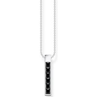 THOMAS SABO Kette mit Anhänger KE2113-051-14-L45V, KE2113-166-7-L45V, KE2113-643-11-L45V, mit Glas-Keramik Stein, Zirkonia (synth) schwarz|silberfarben