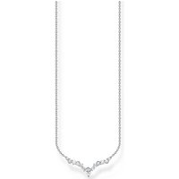THOMAS SABO Kette mit Anhänger Eiskristalle, KE2172-051-14-L45V, mit Zirkonia (synth) silberfarben