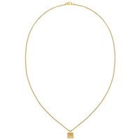 Calvin Klein Kette mit Anhänger Schmuck Edelstahl Halsschmuck Halskette Venezianerkette SQUARES gelb|goldfarben