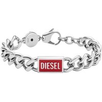 Diesel Armband Schmuck Edelstahl Armschmuck Panzerkette rot