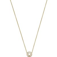 Emporio Armani Collier Emporio Armani Damen-Kette 925er Silber Perlmutt goldfarben